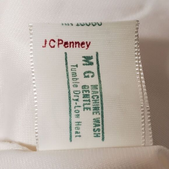 Vintage 60s Gaymode JC Penny's Nylon Slip Dress Nightgown White Lace Lingerie Sm - Picture 6 of 8